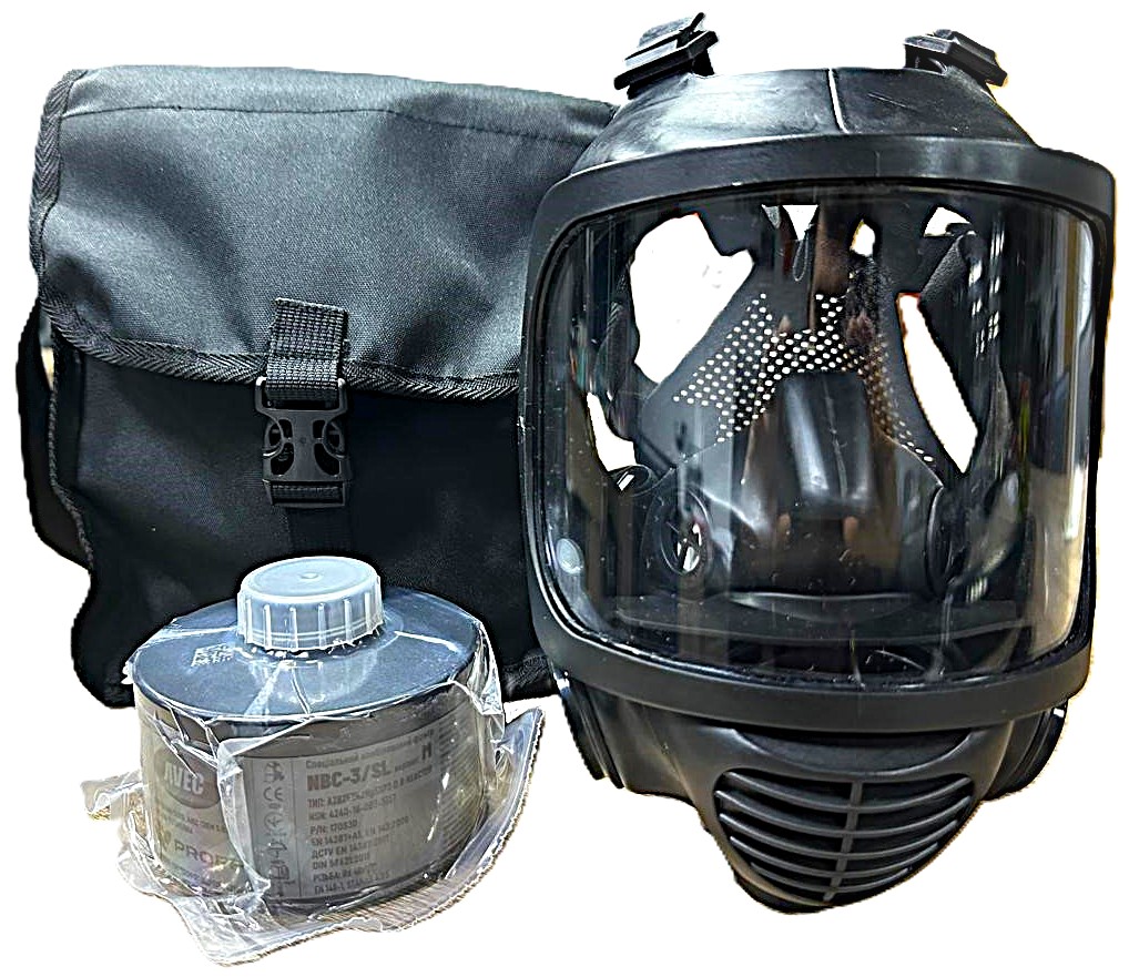 Протигаз фільтрувальний СМ-6 з фільтром NBC-3/SL M та сумкою